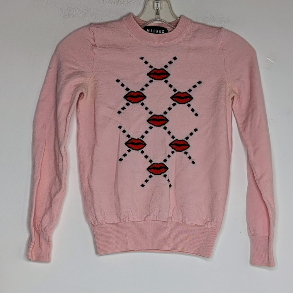 Markus Lupfer • Lips 👄 Argyle Sweater XXS | Tiny Fit